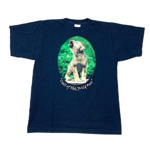 2001 Alore Retro Earth Foundation Wolf T-Shirt